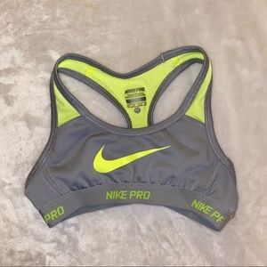 Girls, Nike Pro Dri-fit sports bra, size XS
